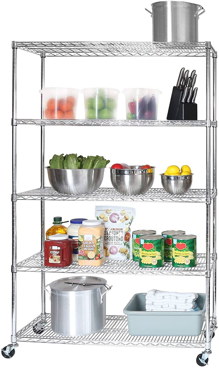 Seville Classics Commercial-Grade Steel Wire Shelving