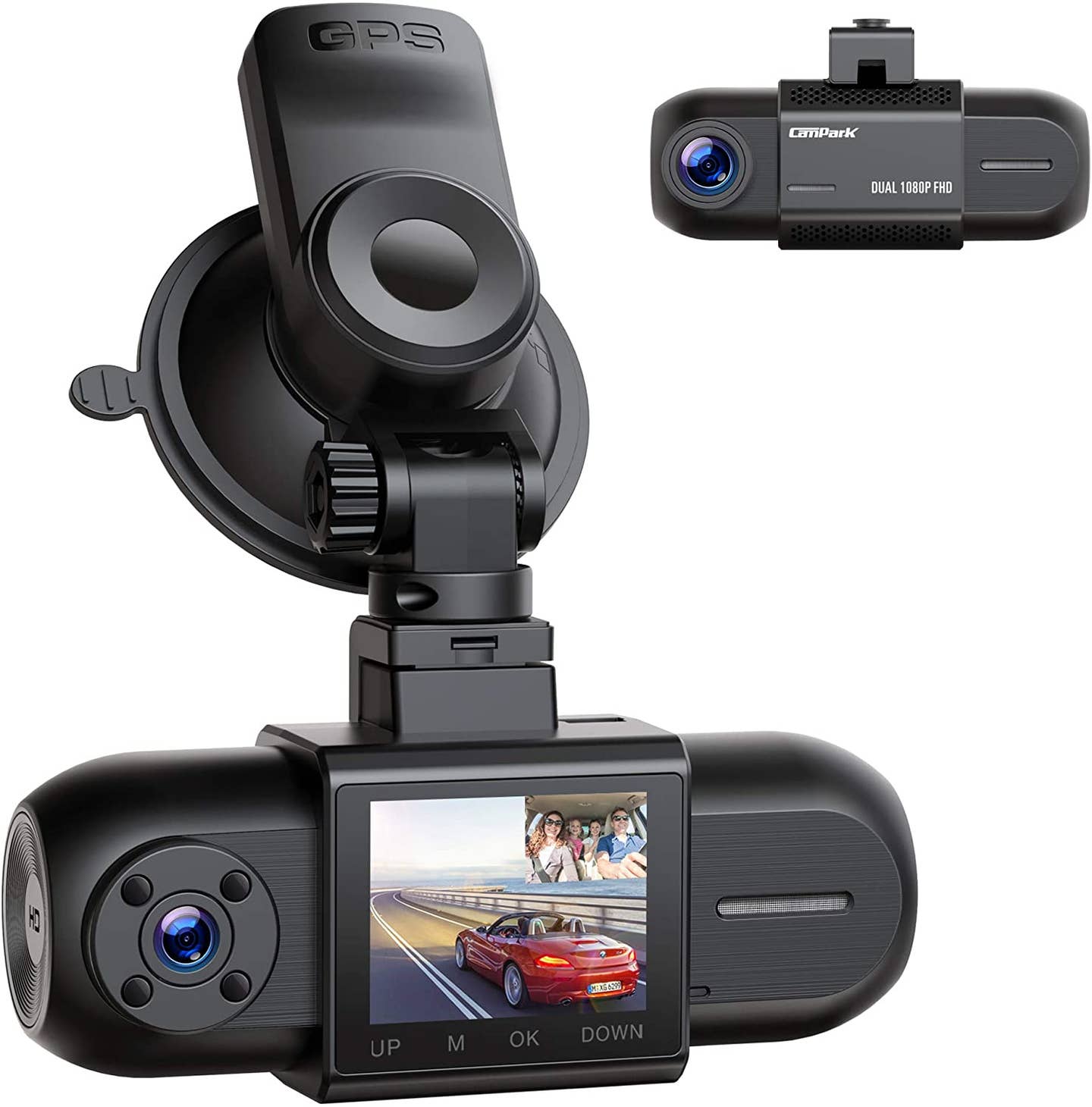 Campark Dual 1080P Dash Cam w/GPS