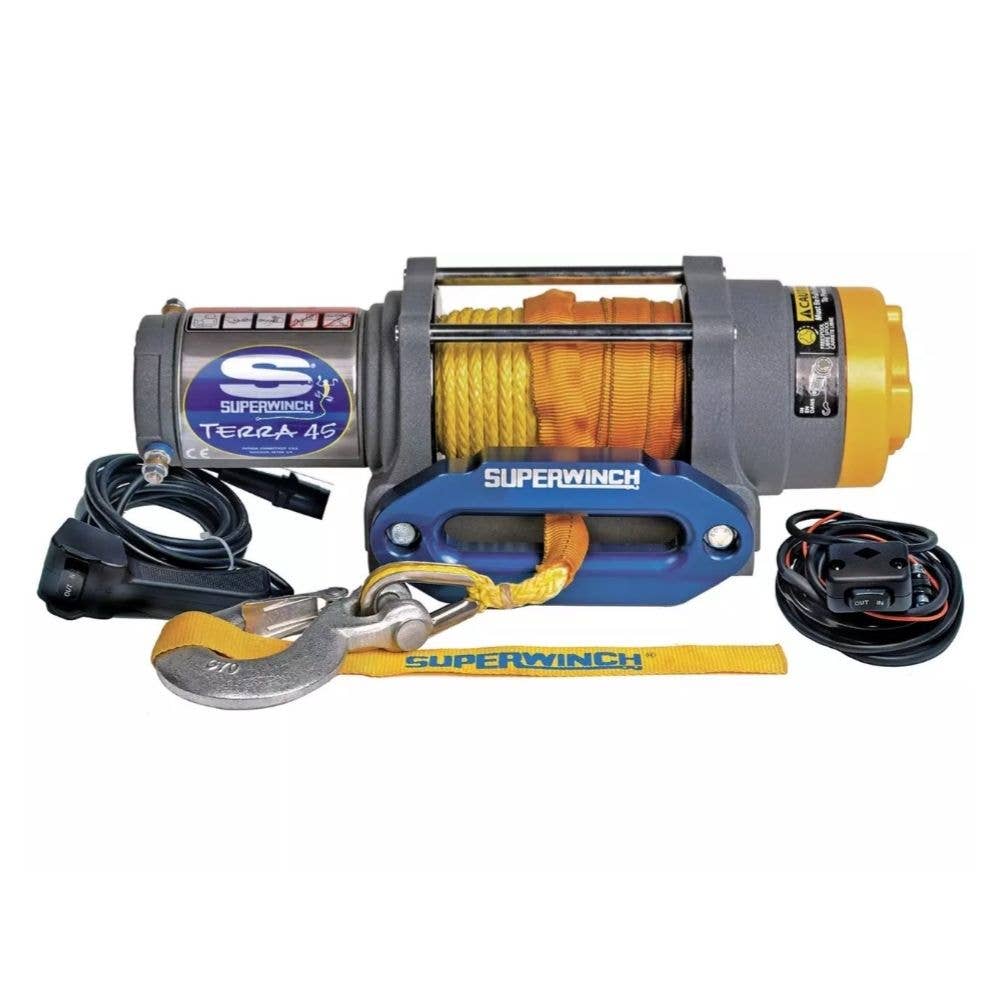 RUGCEL Waterproof Synthetic Rope Winch