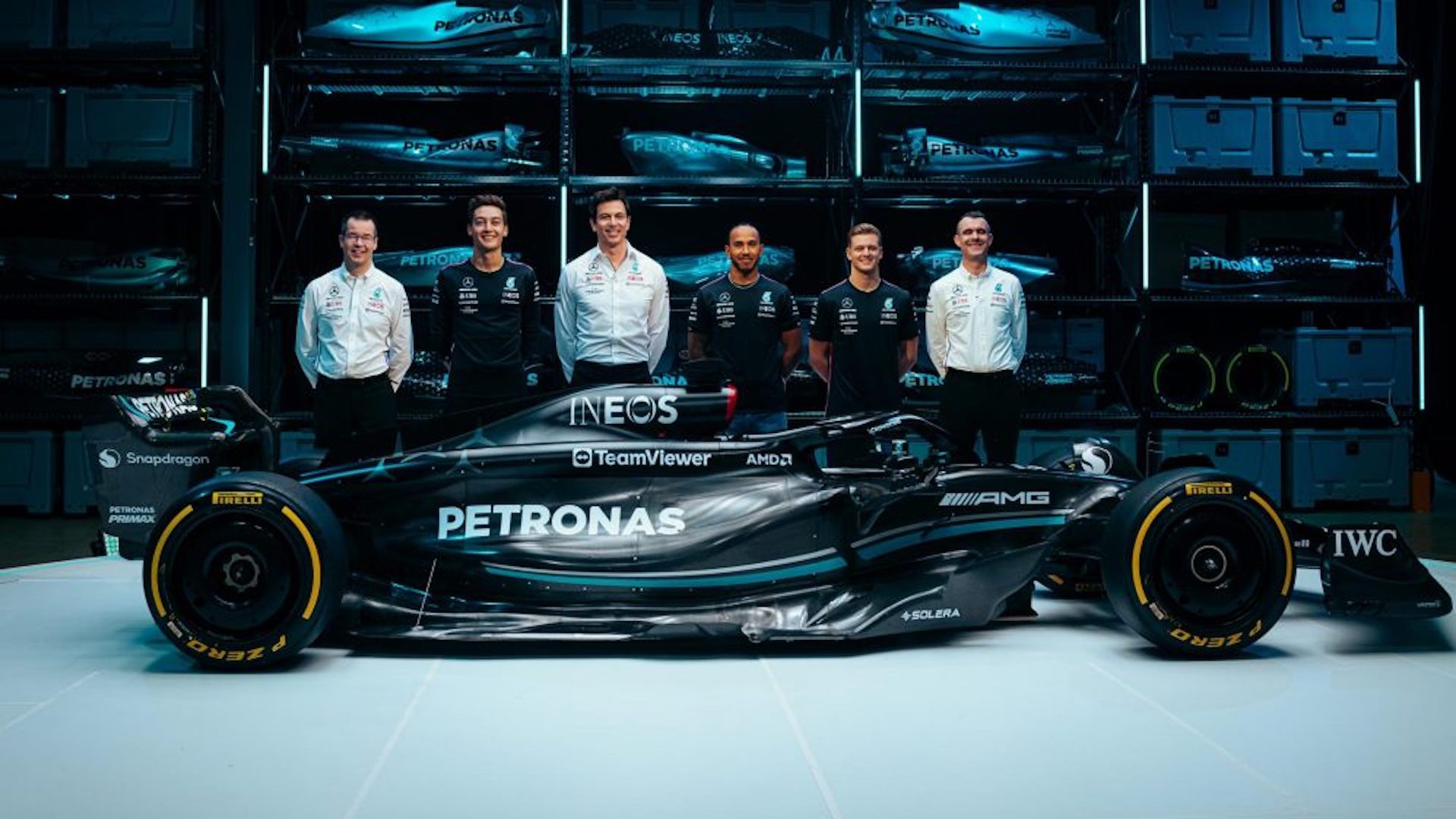 2023 MercedesAMG W14 F1 Car Debuts With Sick, Black Raw Carbon Look