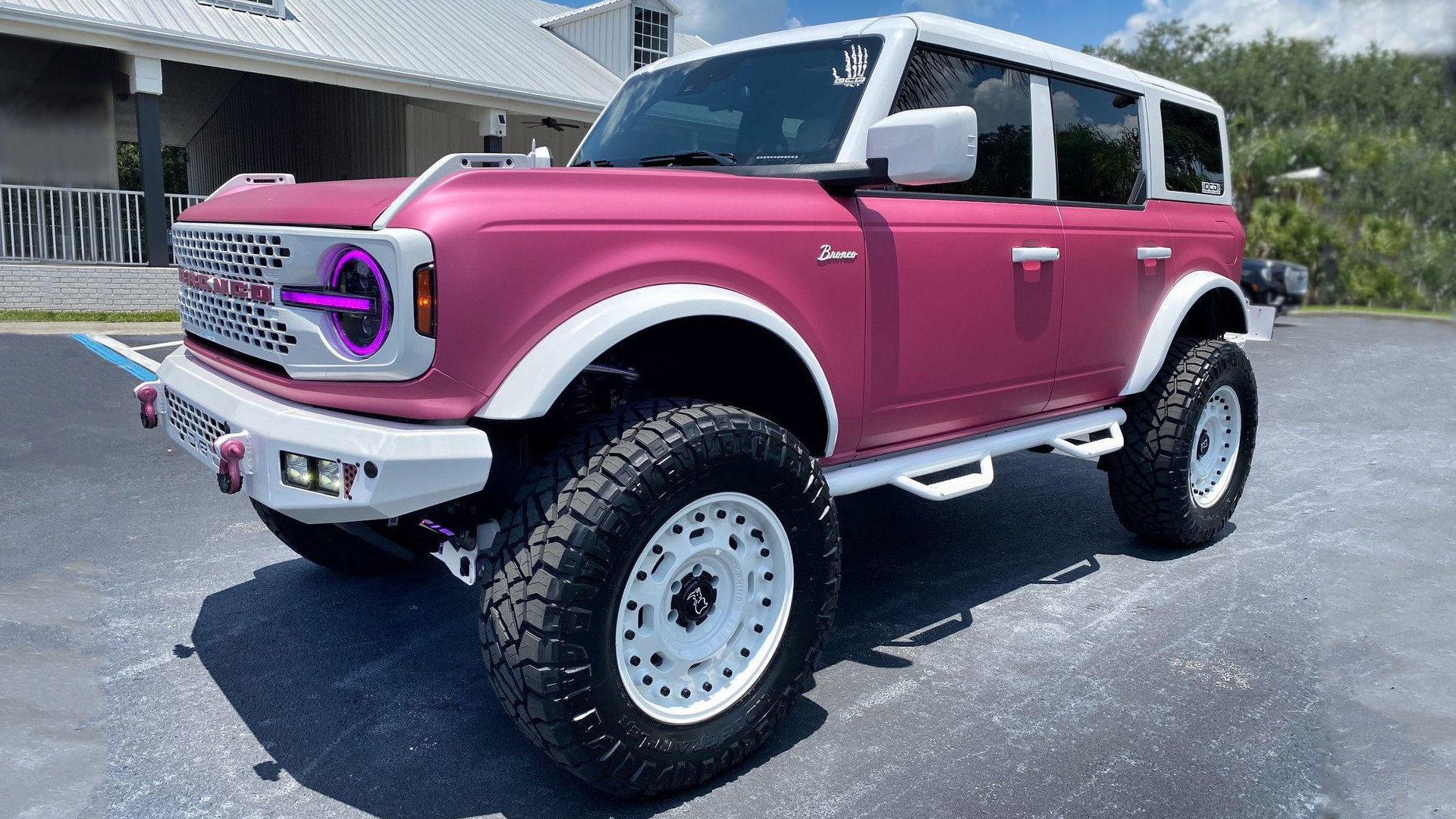 hot pink ford trucks