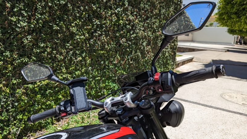 Motorcycle phone mount