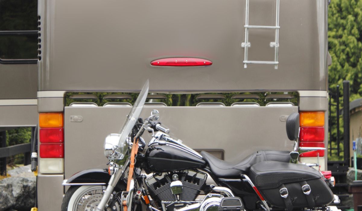 Motorcycle Hitch Carrier Close Up