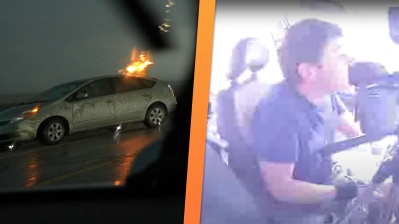 Storm Chasers Record Exact Moment Toyota Prius Gets Struck By Lightning