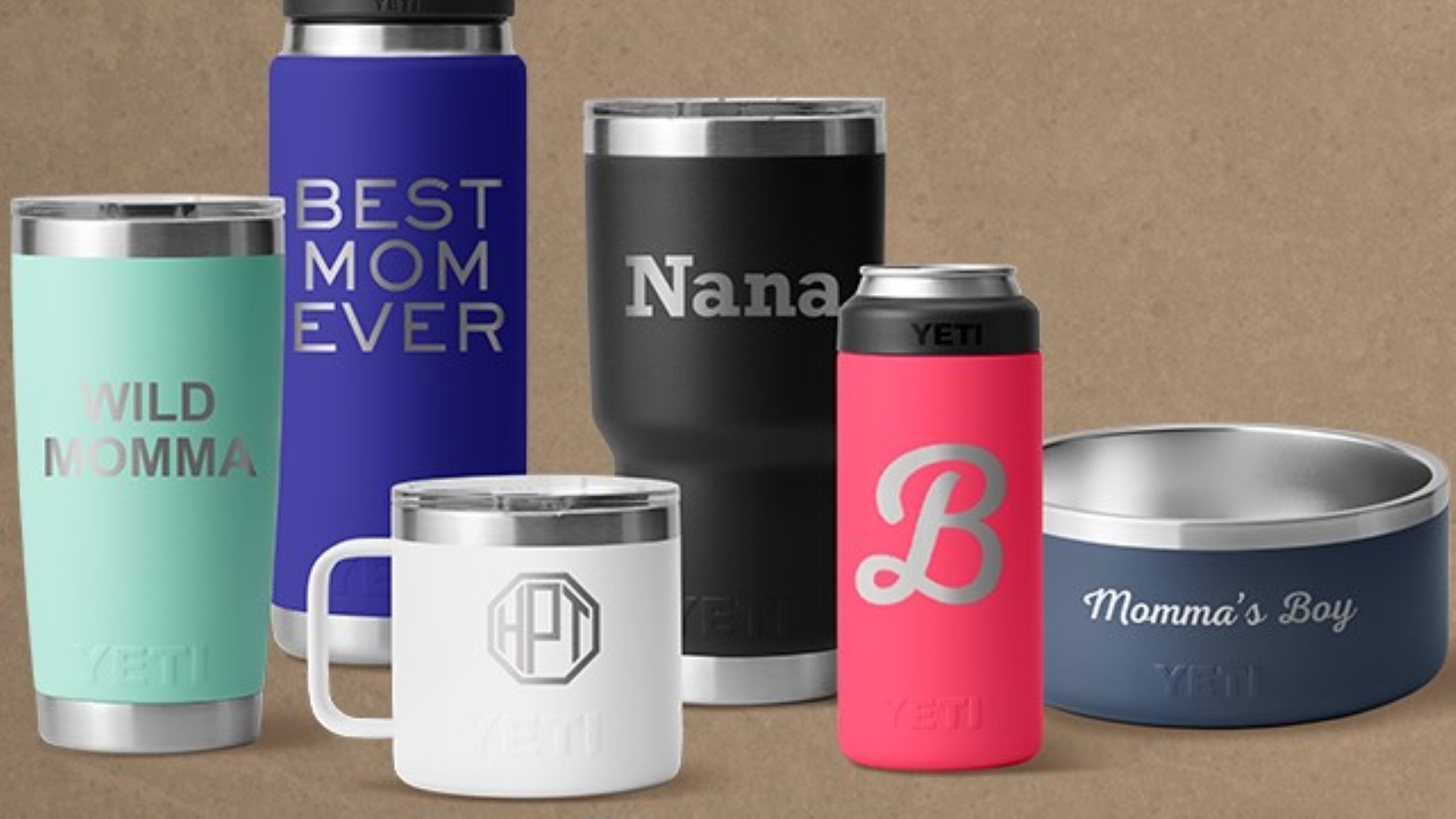 Yeti Monograms and Text