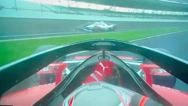 Watch IndyCar Driver Will Power Spin Into 220-MPH Traffic and Save It