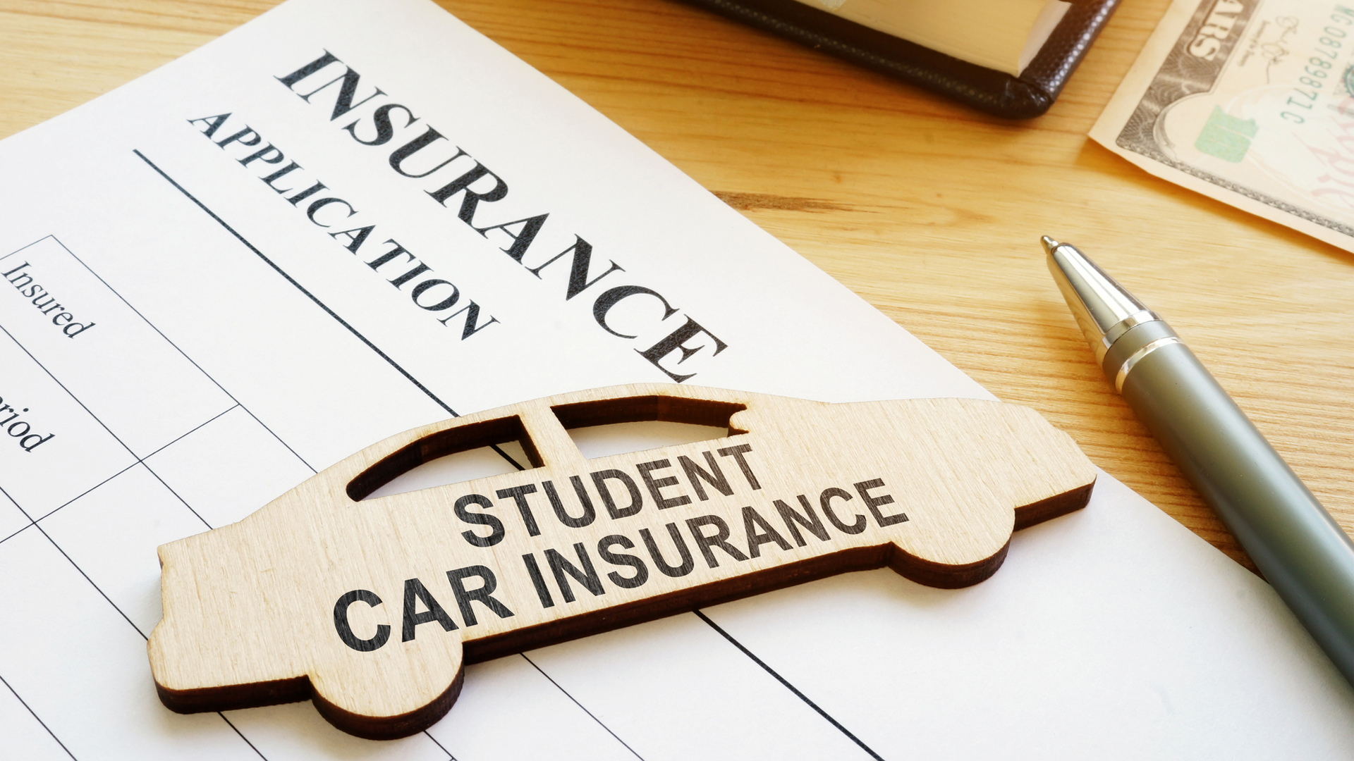 Student car insurance form for signing