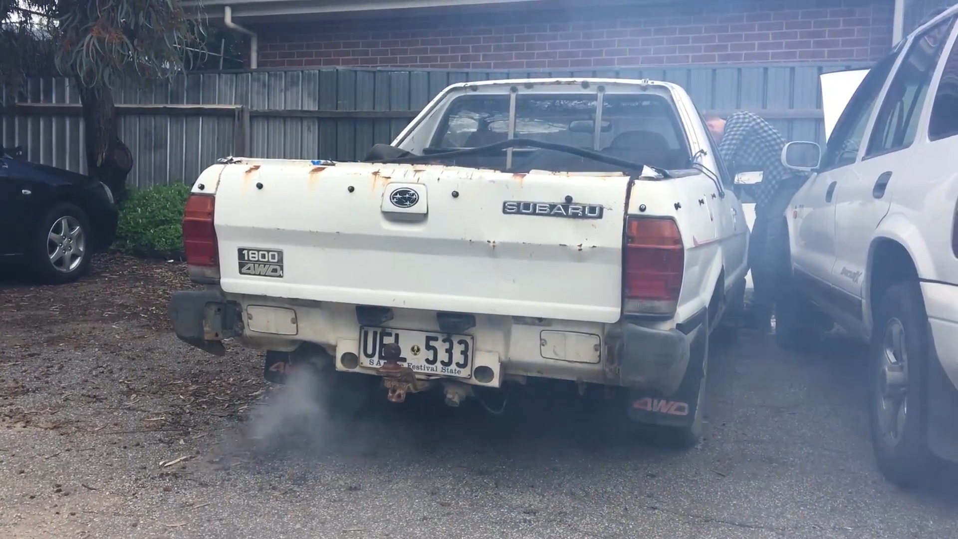 Subaru Brat running.