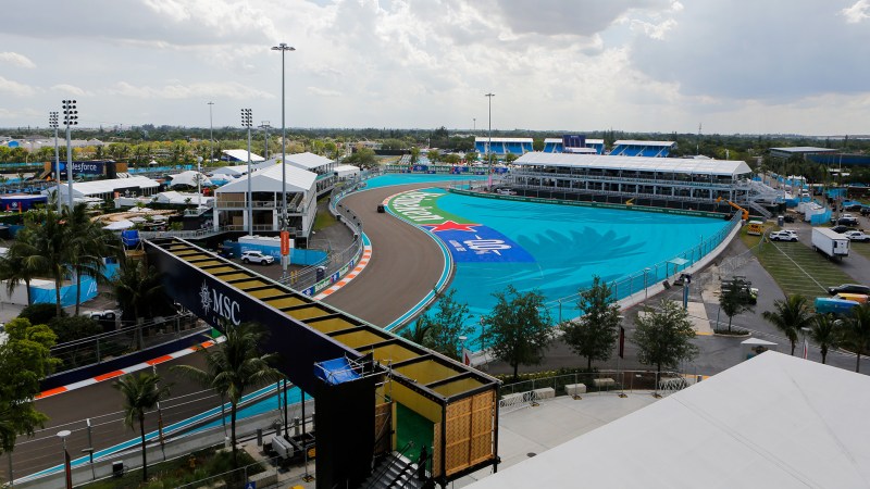 Preparations ahead of the F1 Miami Grand Prix.