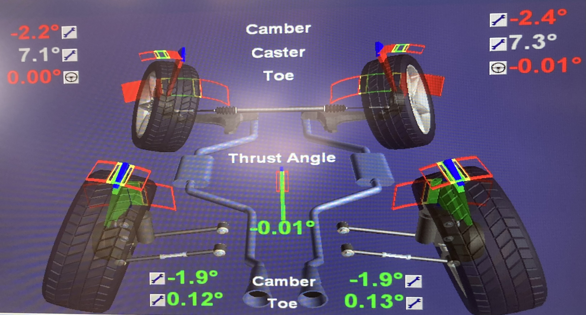 alignment specs bmw 128i