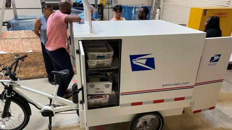 USPS mail bike