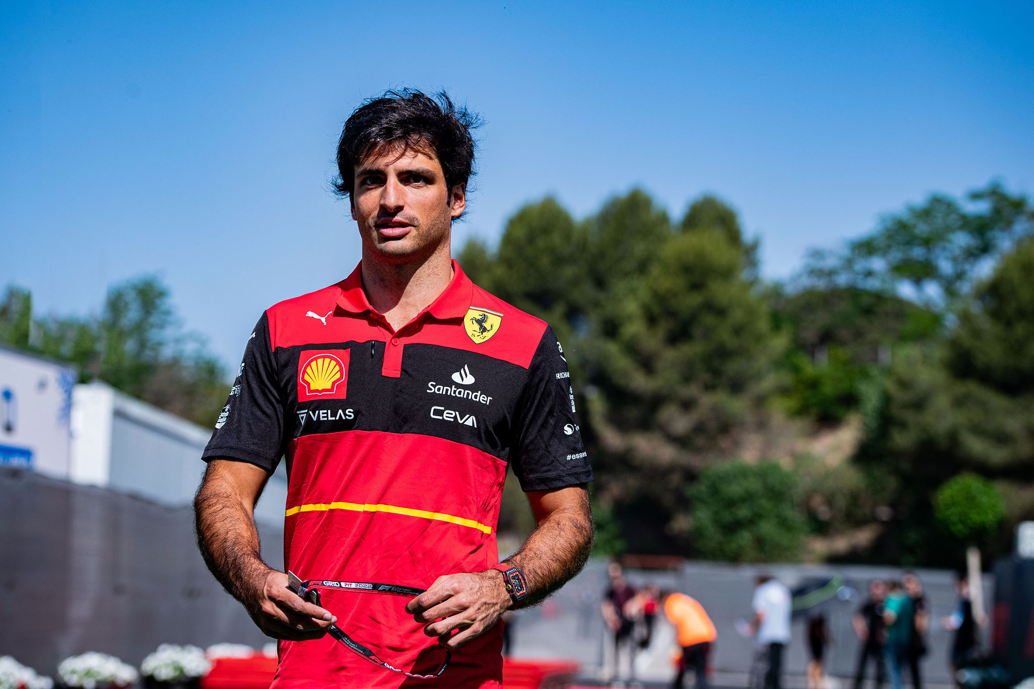 A photo of Ferrari F1 driver Carlos Sainz Jr.