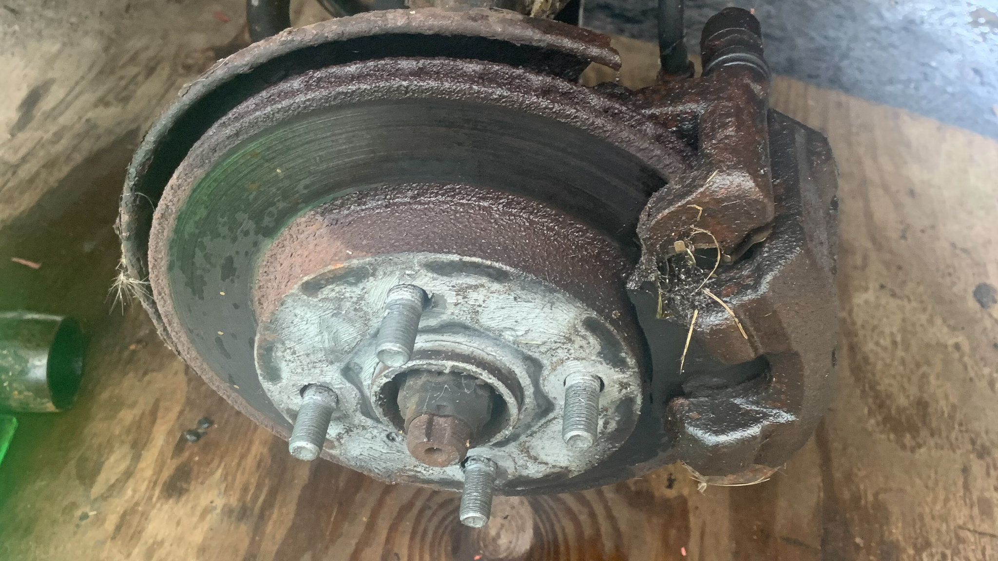 Rusty Brake Rotors Toyota Echo