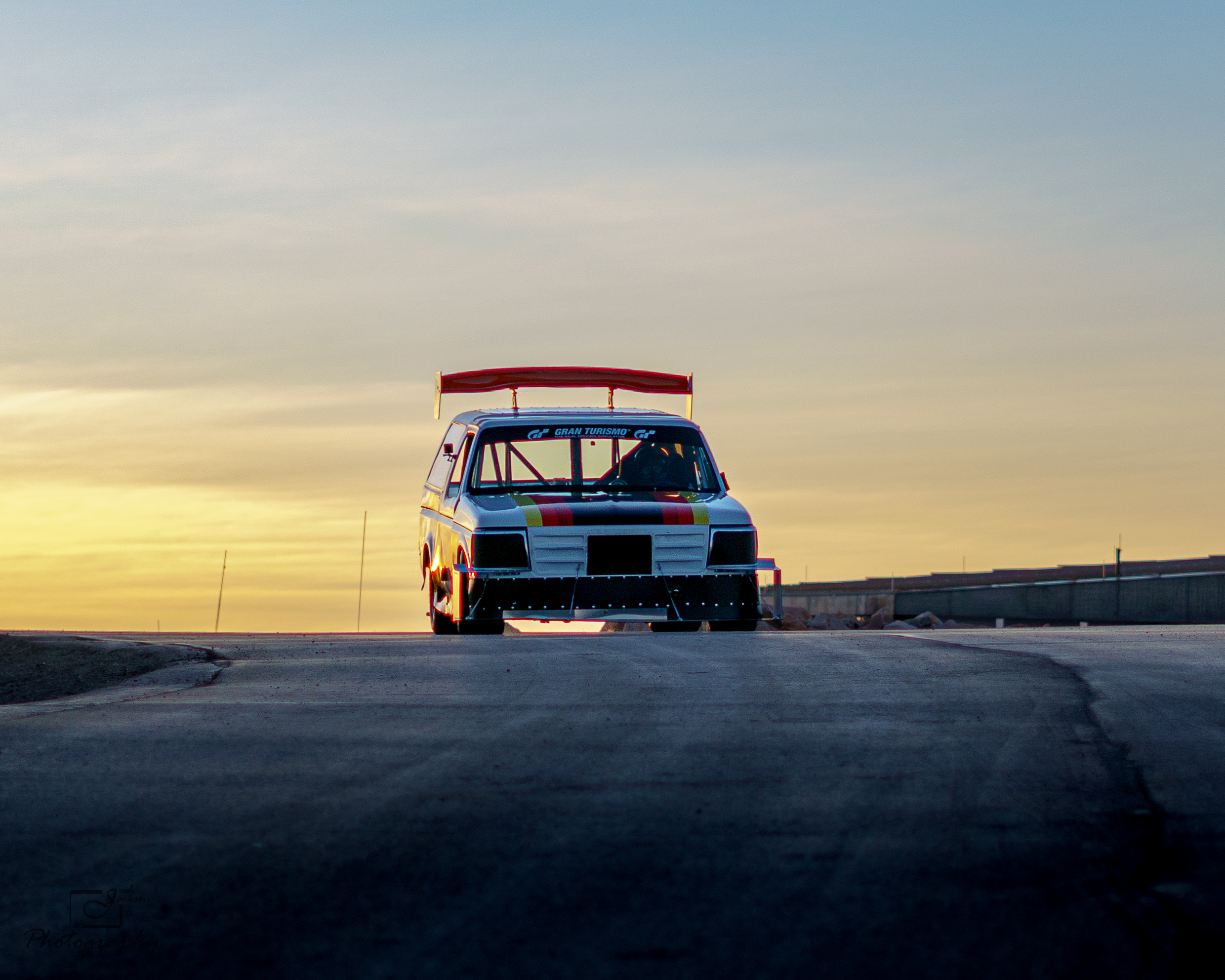 Ford Bronczilla practicing for Pikes Peak with its extra aerodynamic elements.