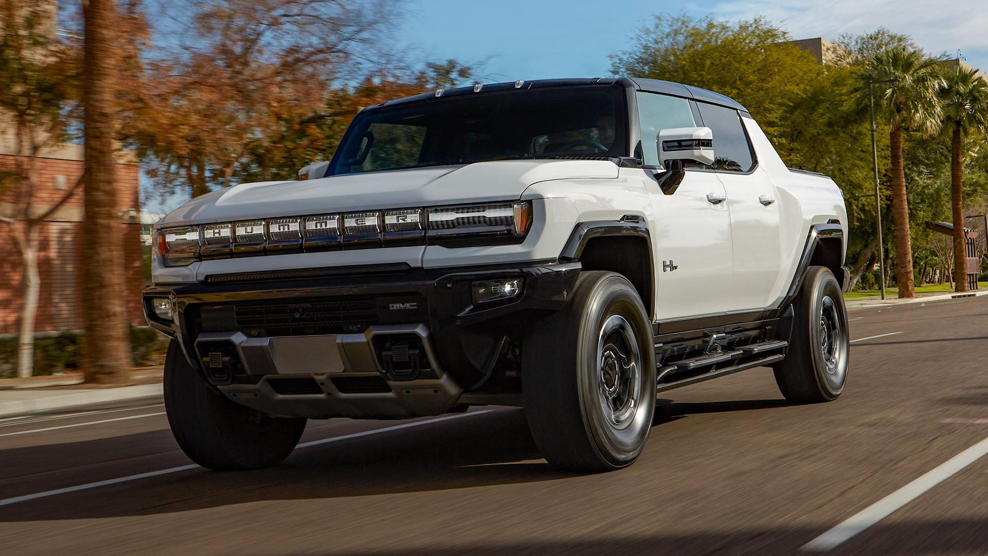 A GMC Hummer EV.