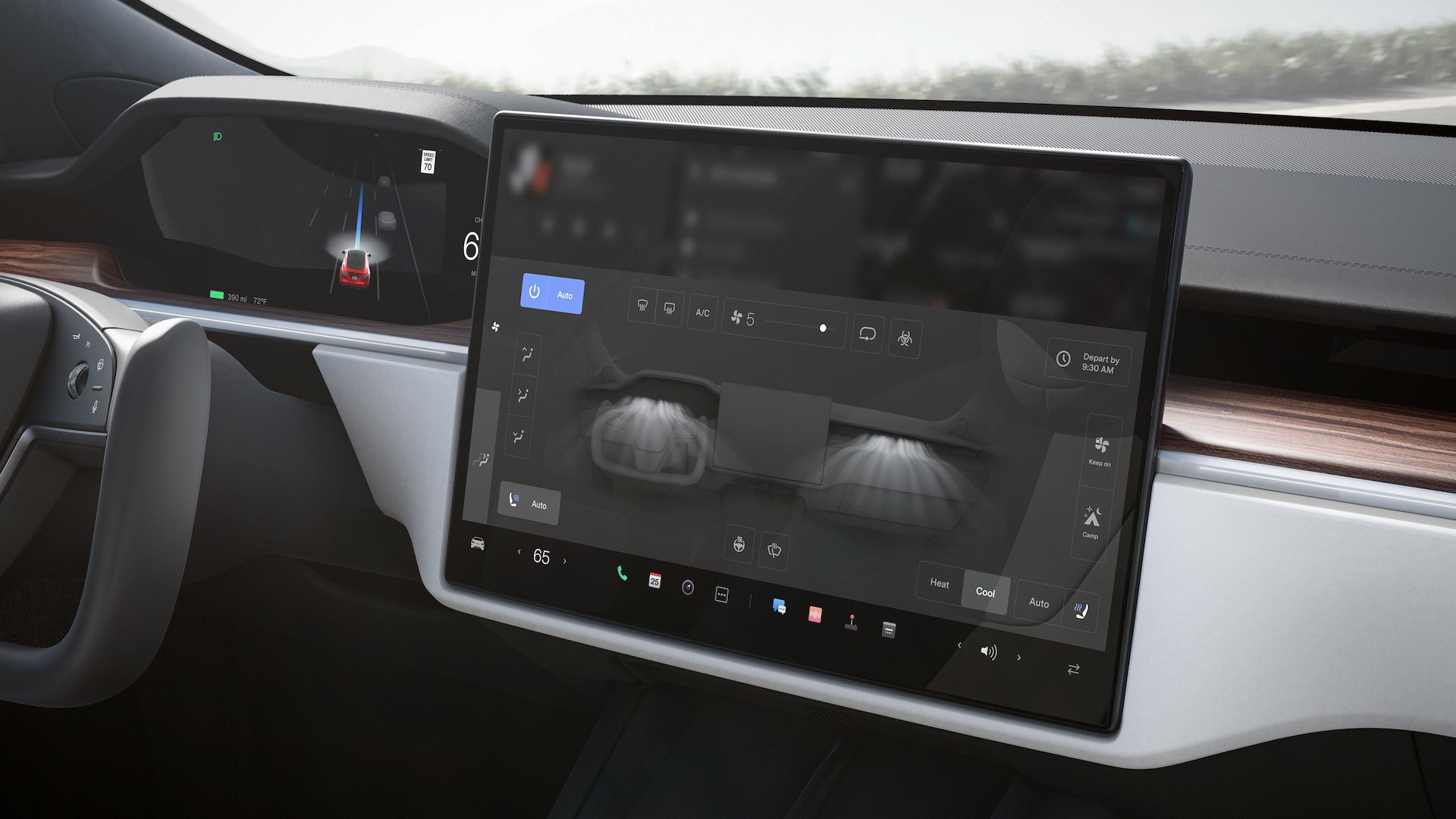 Tesla Model S touchscreen