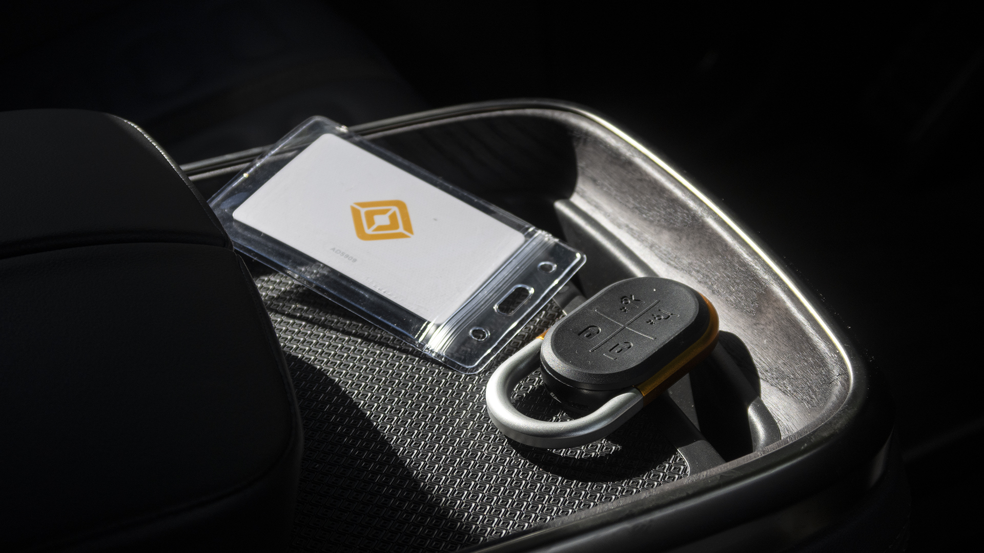 Rivian key fob.