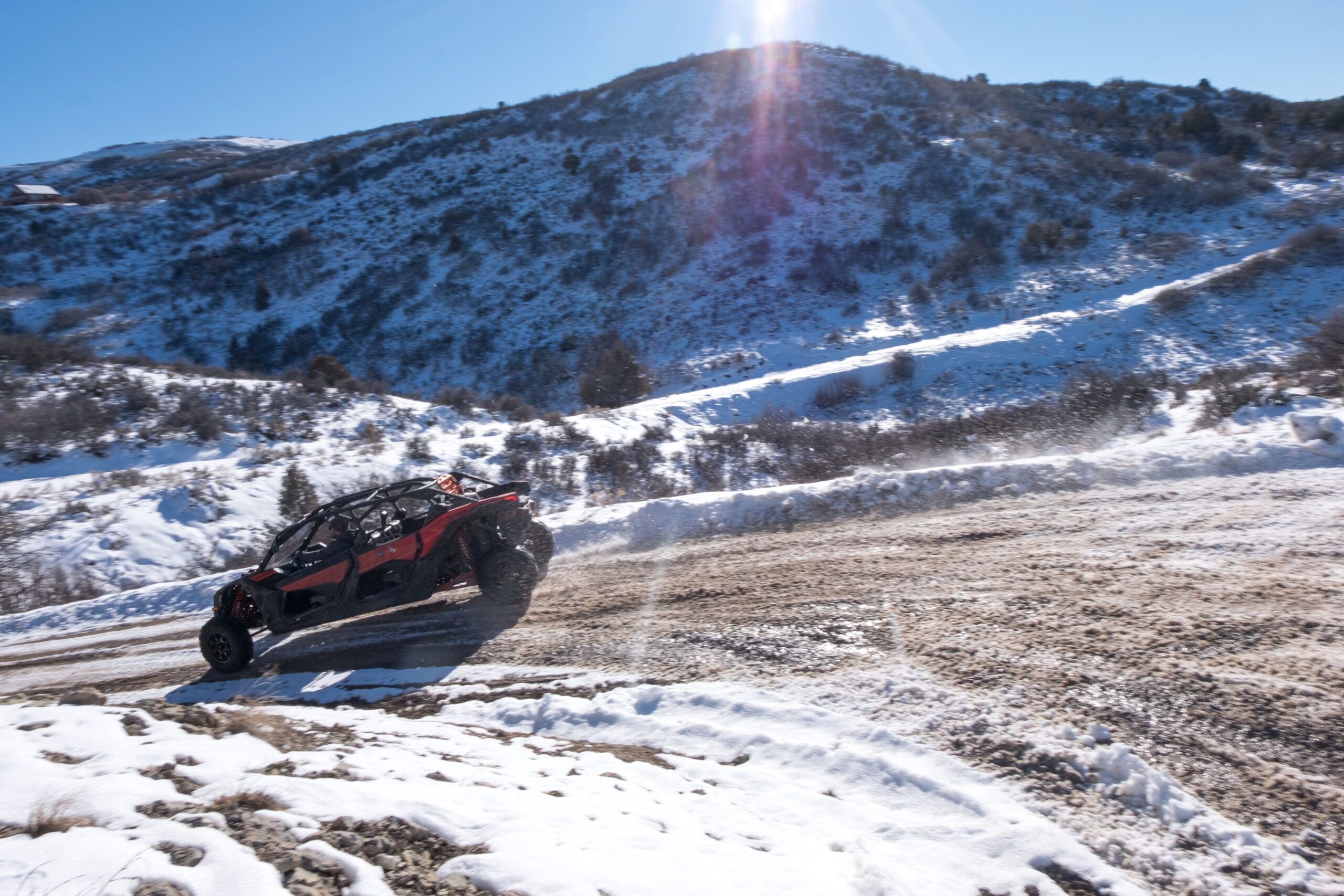 Sliding a Can-Am Maverick X3 Max DS Turbo R