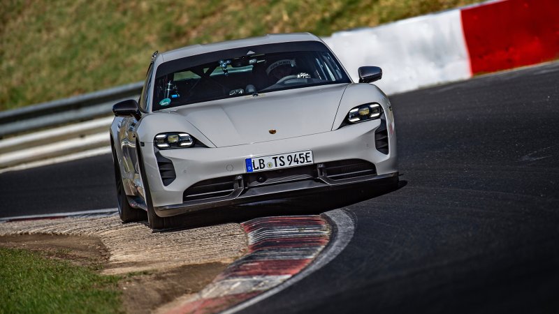 Porsche Taycan Turbo S Sets Fastest Production EV Nürburgring Lap Record