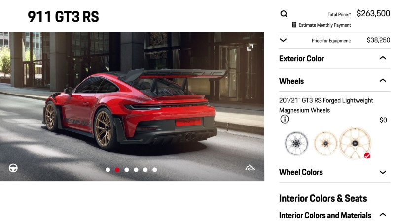 Show Us Your Best 2023 Porsche 911 GT3 RS Configurator Builds