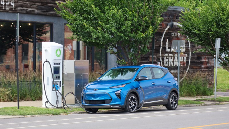 Chevy Bolt EUV Charging in Blue