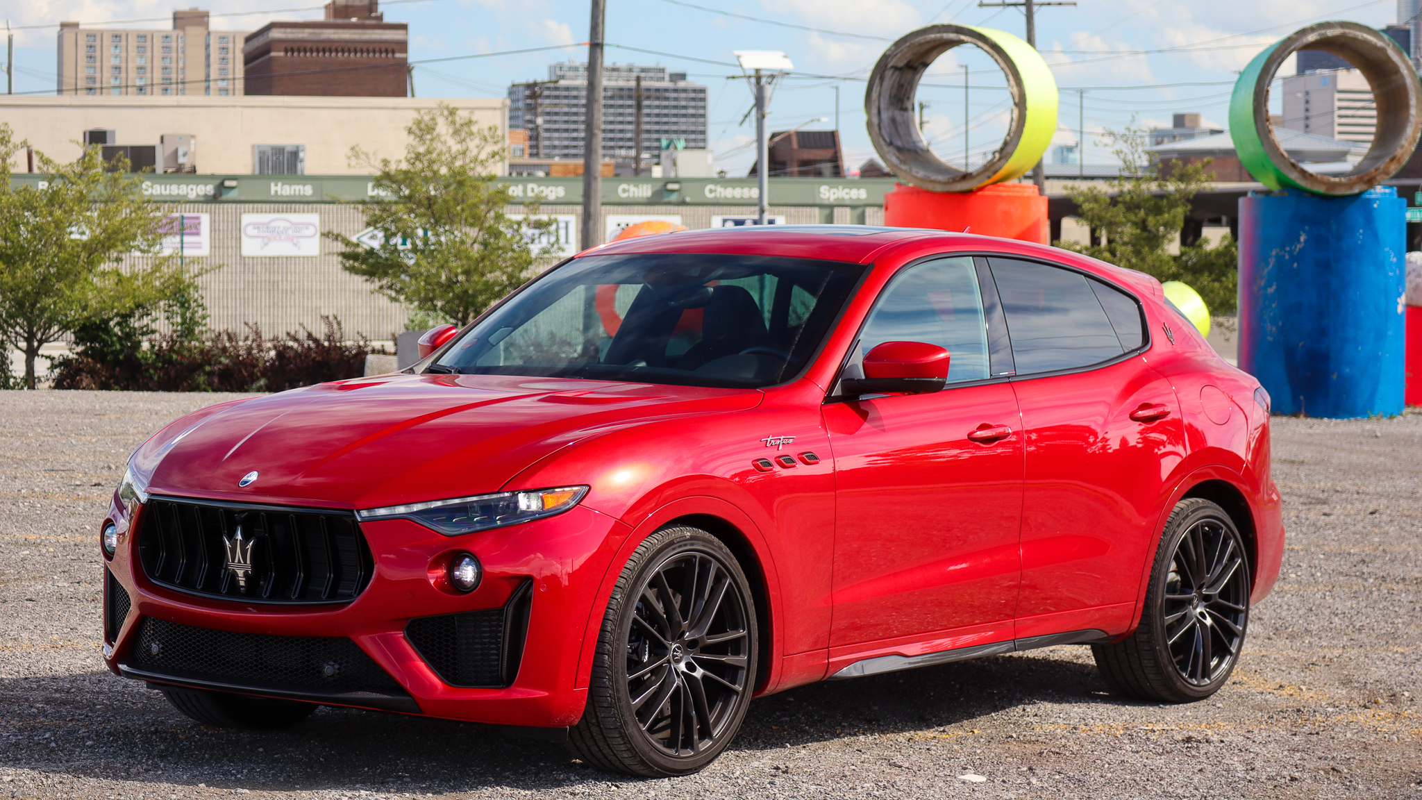 Maserati Levante Trofeo 3/4 View At Eastern Market in Detroit