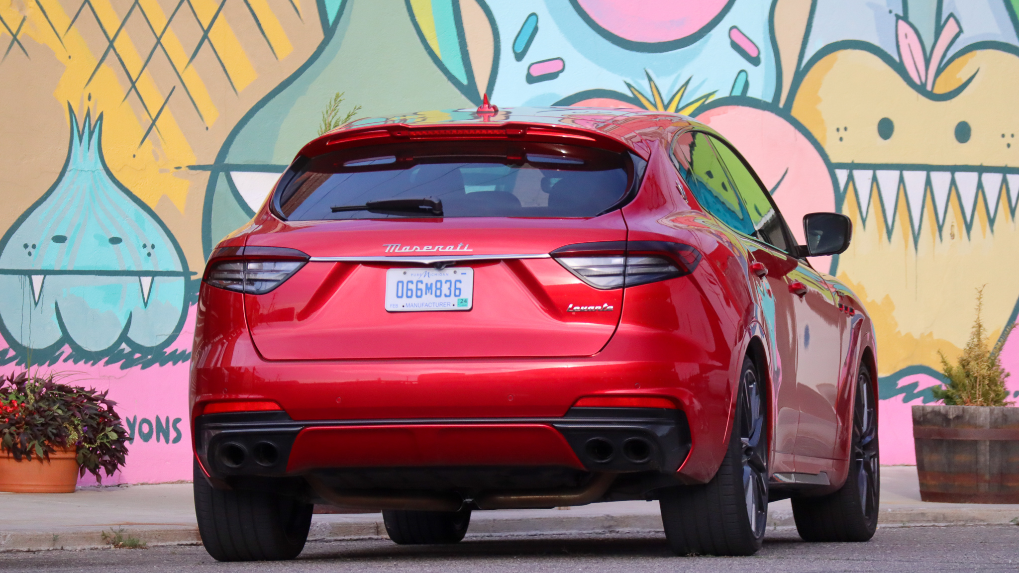 Maserati Levante Trofeo Rear View In Eastern Market