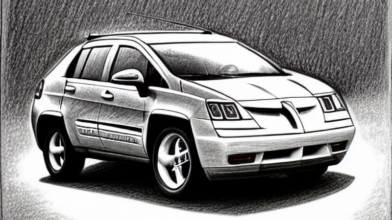 We Didn’t Know We Wanted a Pontiac Aztek Drawn by Da Vinci Until We Made One