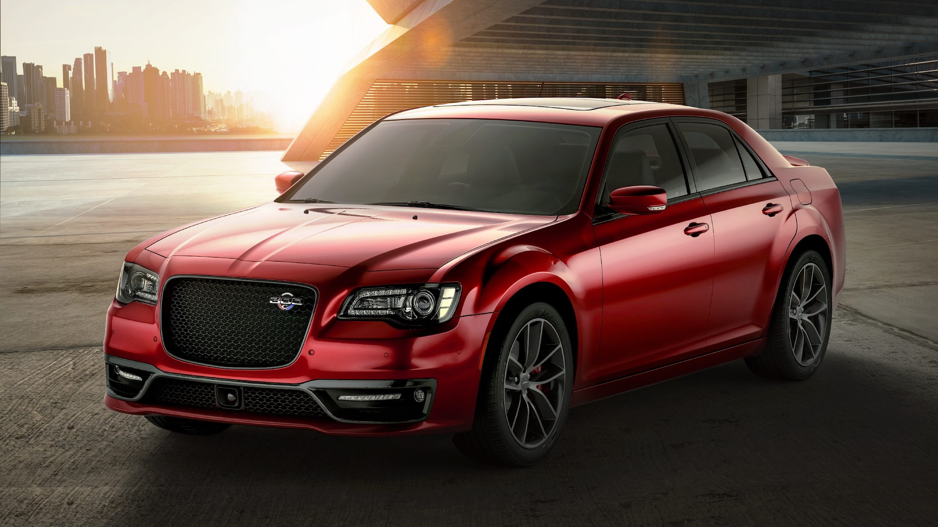 2023 Chrysler 300C in red