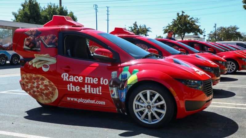 California Pizza Huts To Get Electric, 3-Wheeled, Single-Seater Delivery Vehicles