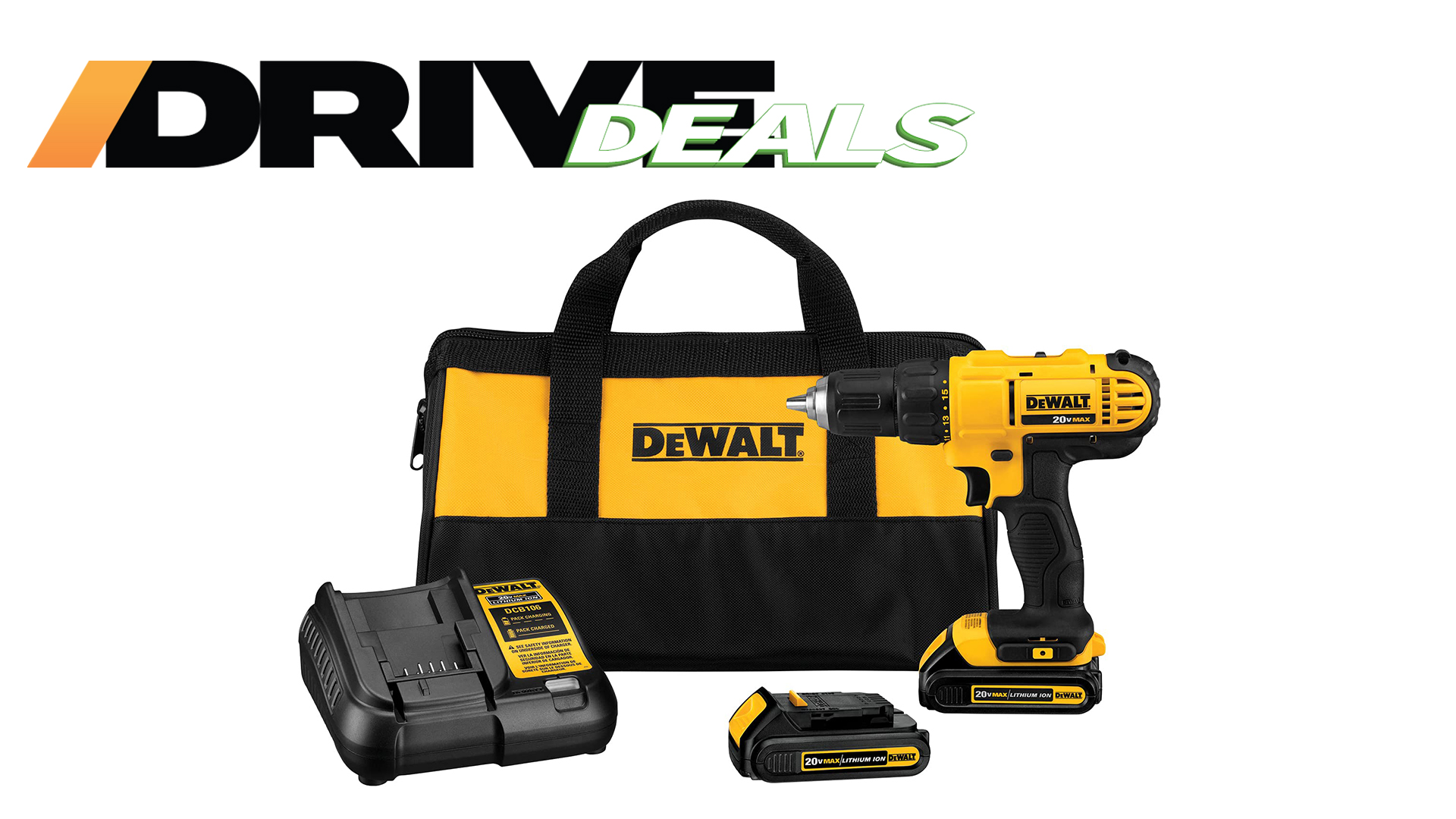 DEWALT 20V MAX Compact Cordless Drill/Driver Kit