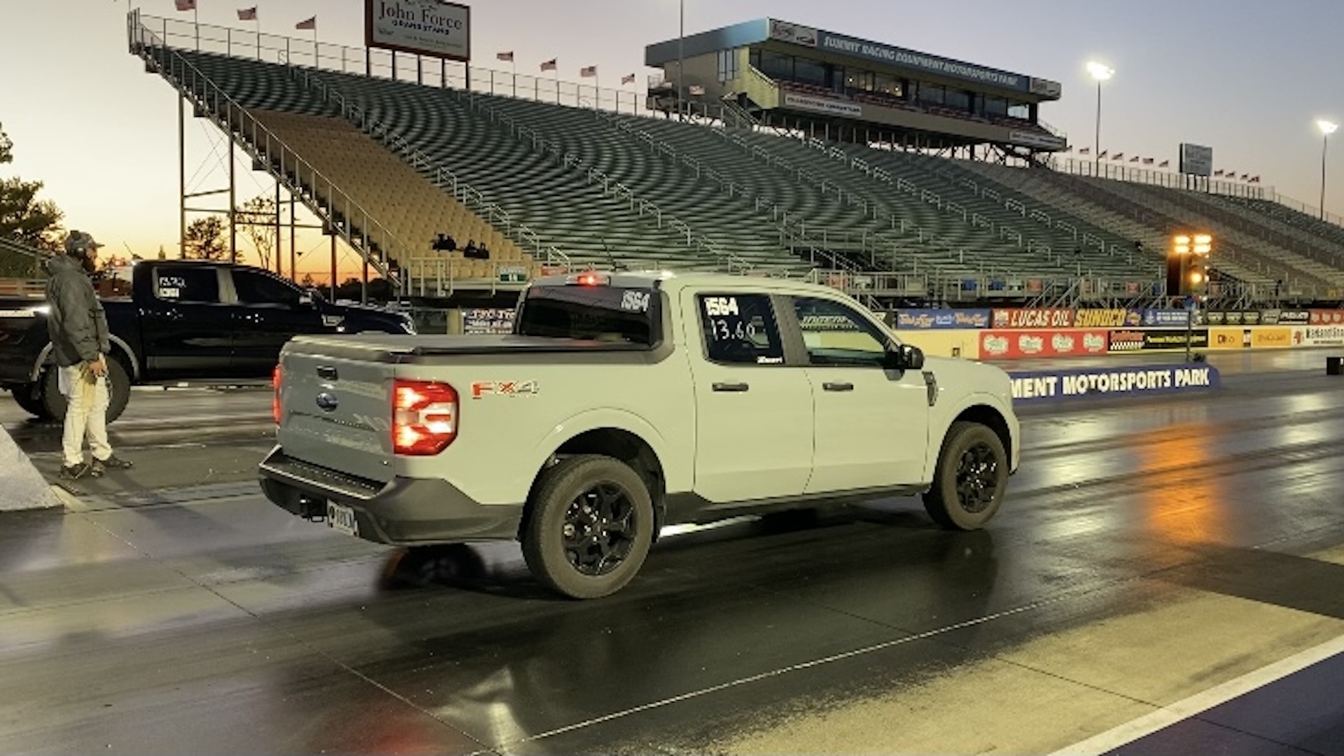 Buschur Racing Ford Maverick Ecoboost AWD at the drag strip