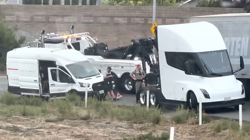 Tesla Semi Broken Down Hero