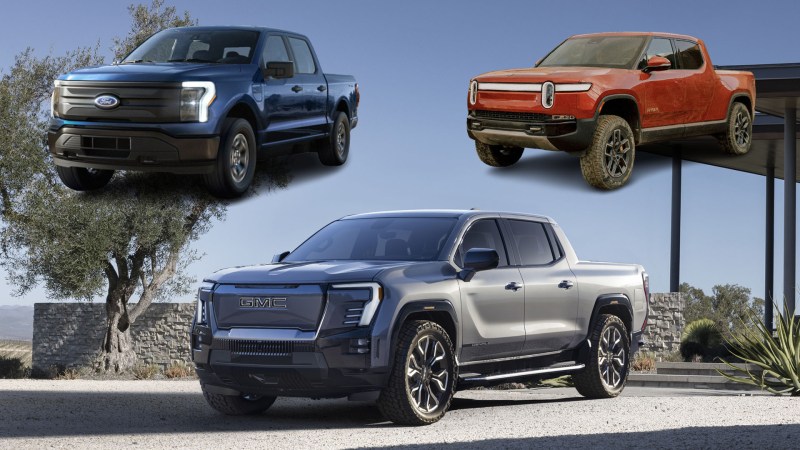 2024 GMC Sierra EV vs. 2022 Ford F-150 Lightning and 2022 Rivian R1T: How the Electric Trucks Compare