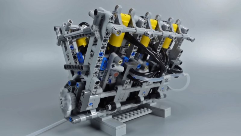 These Air-Powered Lego Piston Engines Are Hypnotizing To Watch