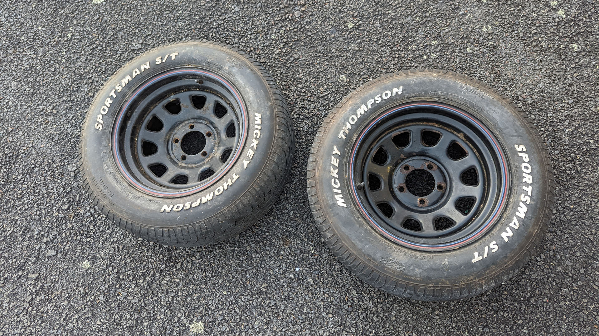 Old Tires ready for dismount