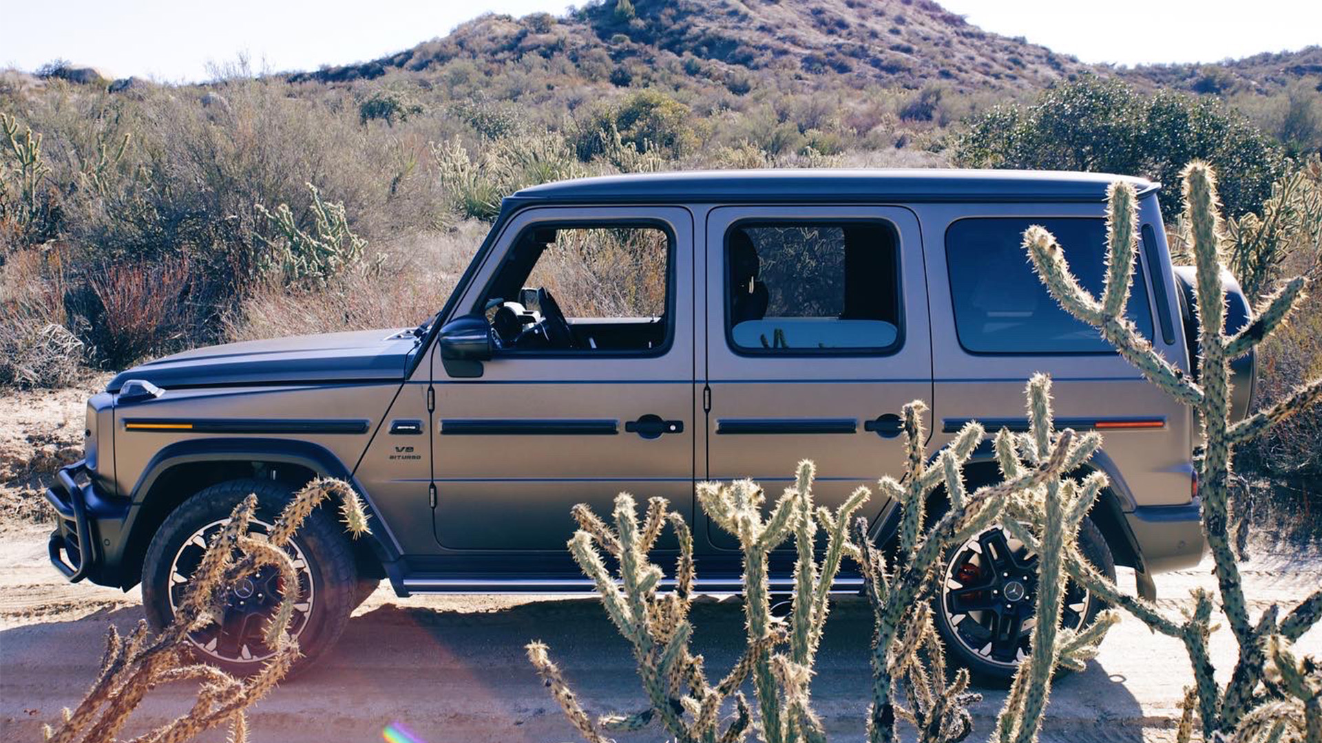 The Mercedes-AMG G63 on trail