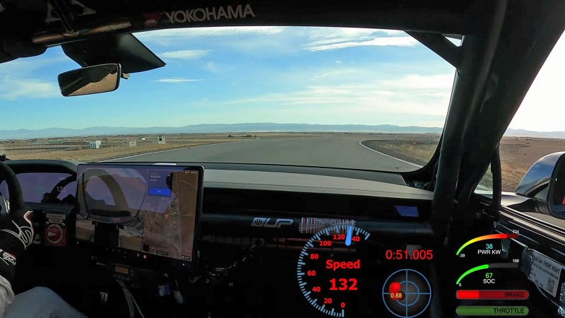 Modified Tesla Model S Plaid Crushes Lap Record at Willow Springs