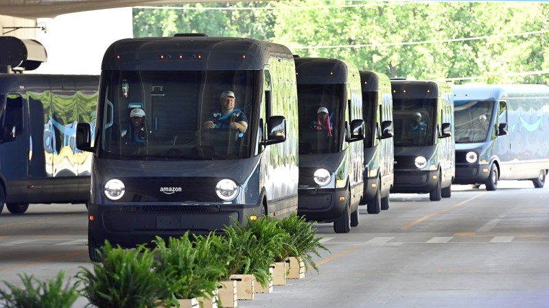 Amazon’s Rivian Delivery Vans Finally Rolling Out in Cities Near You