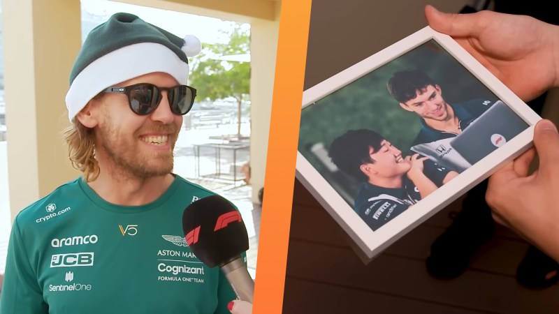 F1 Secret Santa Features Cheeky Jabs and Heartwarming Gifts