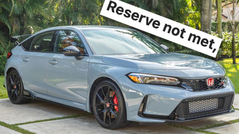 2023 Honda Civic Type R that failed to sell at auction