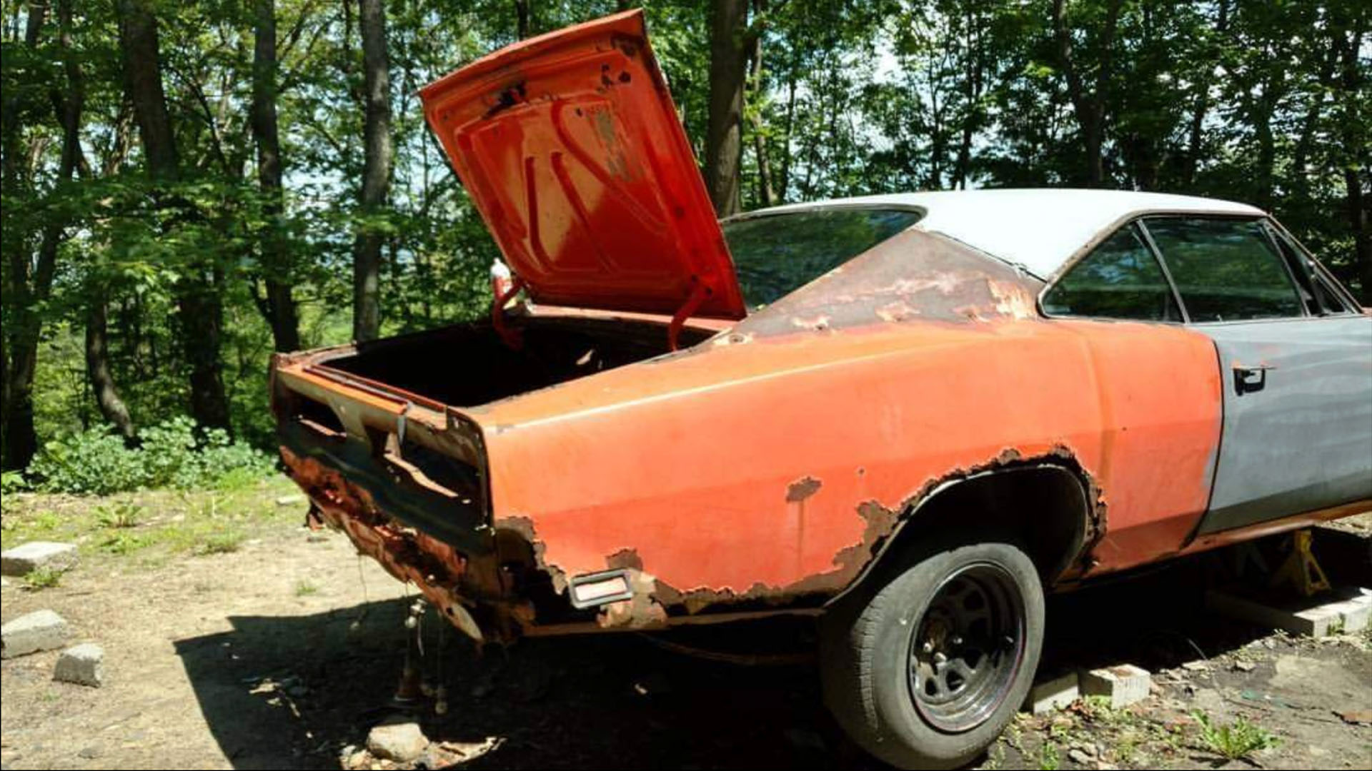 1969 Dodge Charger project car rust repair