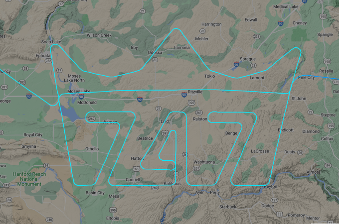 Last Boeing 747 Ever Produced Draws Flight Path Farewell Message to ‘Queen of the Skies’: