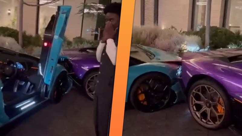 Lamborghini Aventador Ultimae Crash