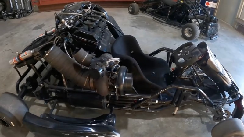 Turbo Suzukia Hayabusa motorcycle-powered go-kart