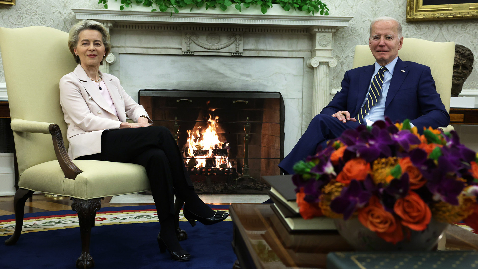 U.S. President Biden Meets with EU's von der Leyen in the Oval Office