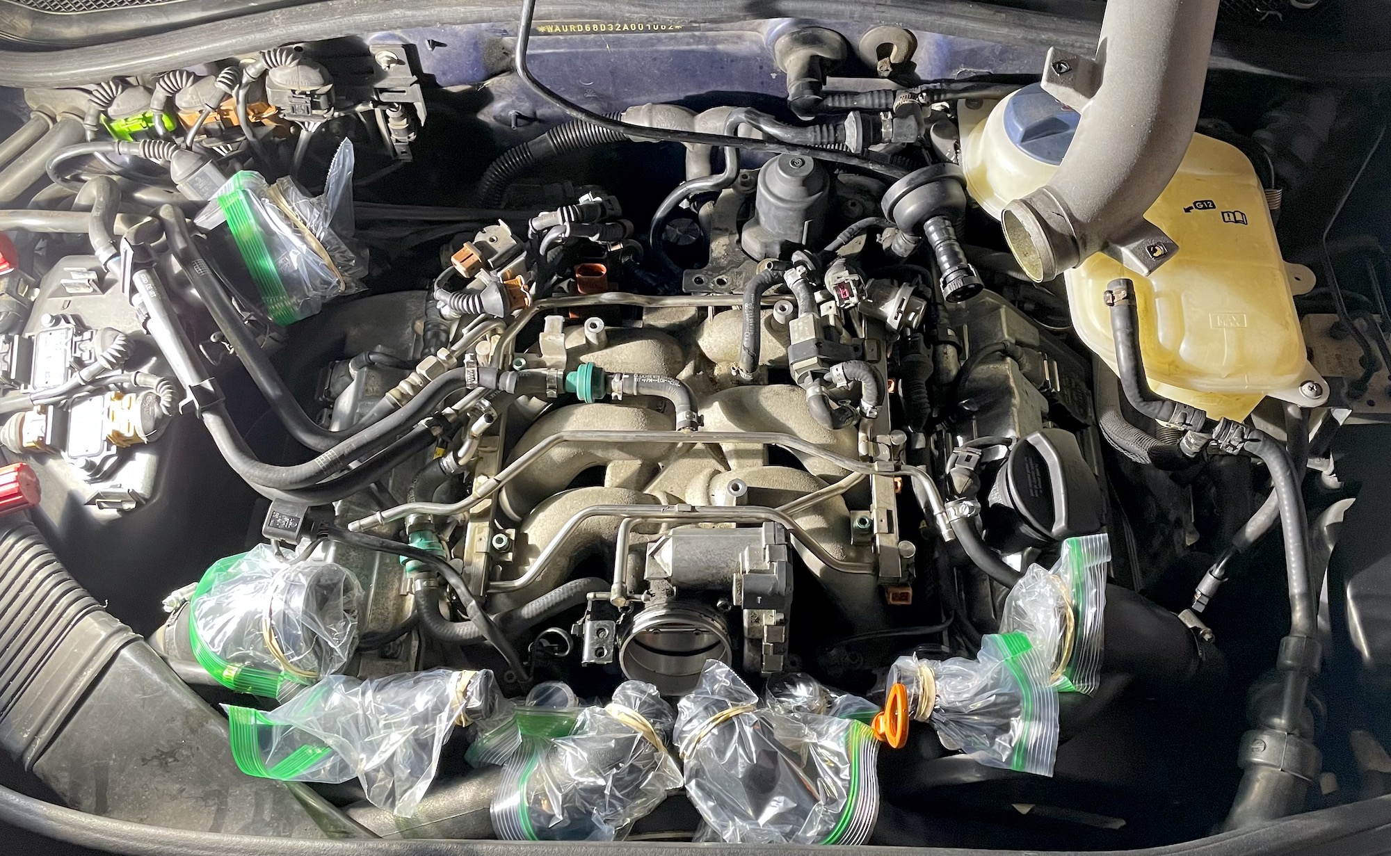 2002 Audi S4 engine vacuum line hell