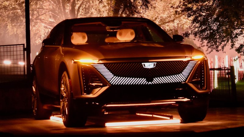 2022 Cadillac Lyriq at the SUV's launch event