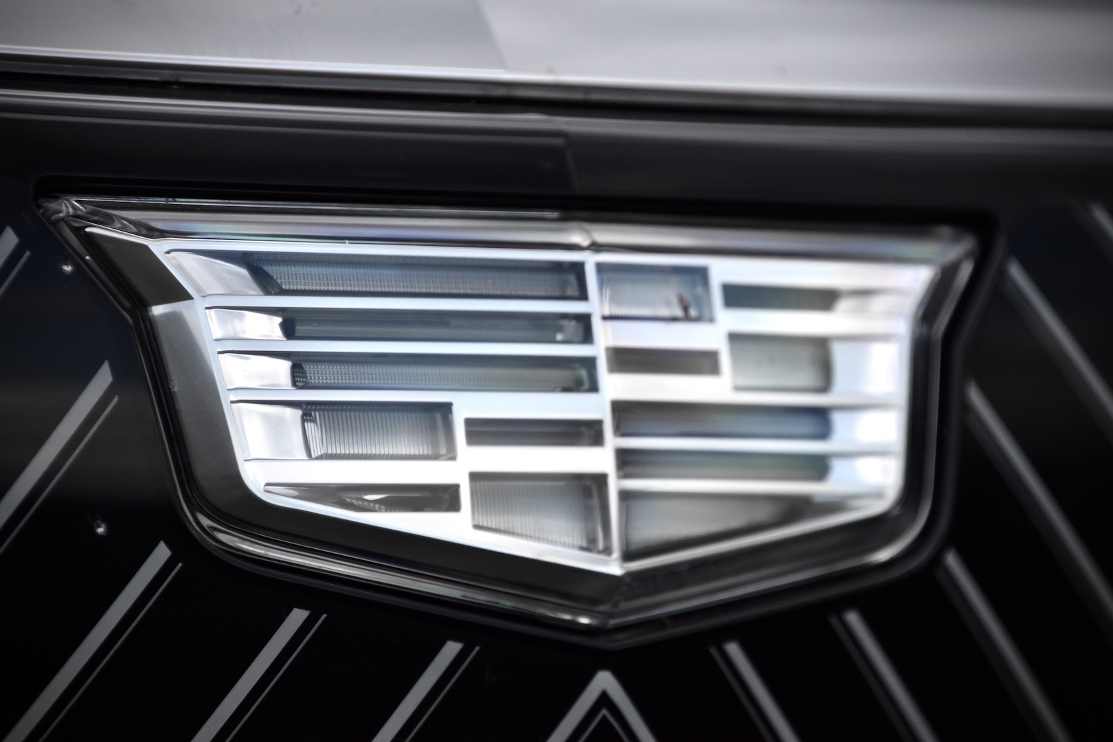 Updated Cadillac badge on the 2022 Cadillac Lyriq