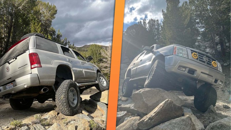 Straight Axle-Swapped 2004 Cadillac Escalade Off-Roader Loves Climbing Rocks